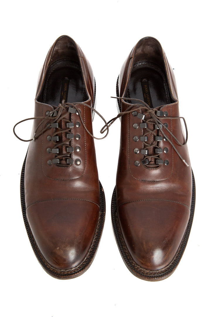 Zapato Louis Vuitton café, detalle 7 – ClosetRehab