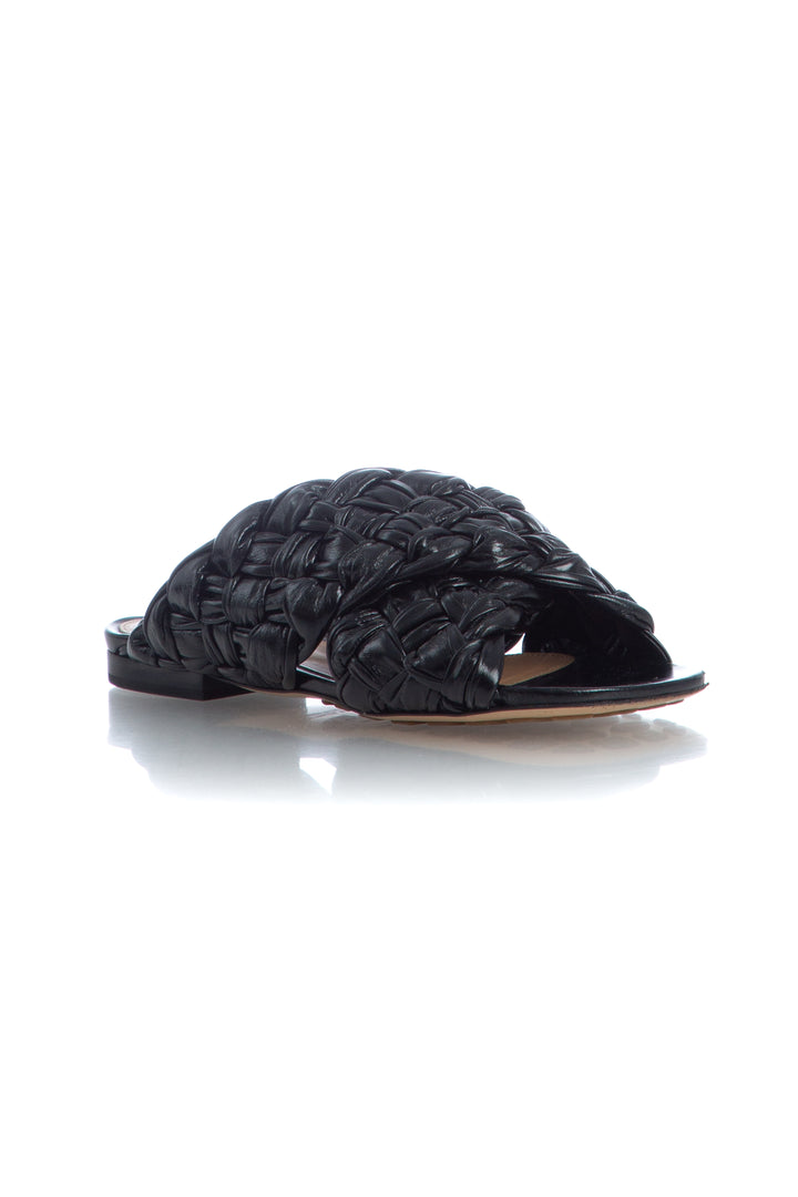 Zapato Bottega Veneta negro, vista lateral – ClosetRehab