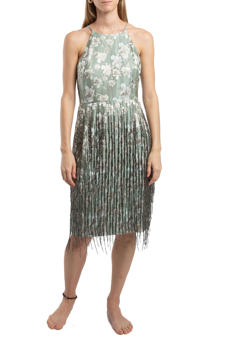 Vestido Badgley Mischka, vista frontal – ClosetRehab