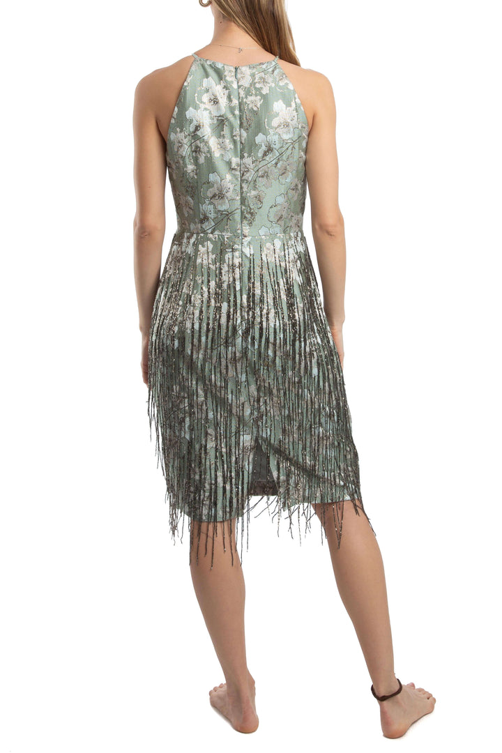 Vestido Badgley Mischka, vista lateral – ClosetRehab