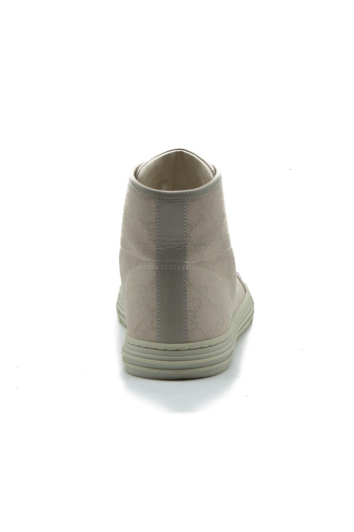 Tenis Gucci beige talla 9 USA, vista lateral, detalle de producto | ClosetRehab