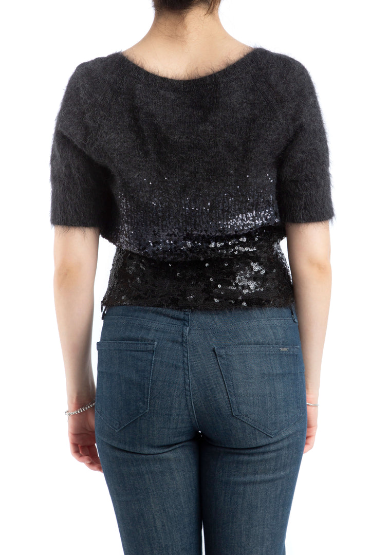 Blusa Louis Vuitton, vista lateral – ClosetRehab