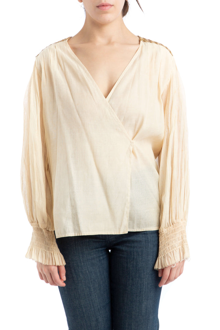 Blusa Oscar de la Renta, vista frontal – ClosetRehab