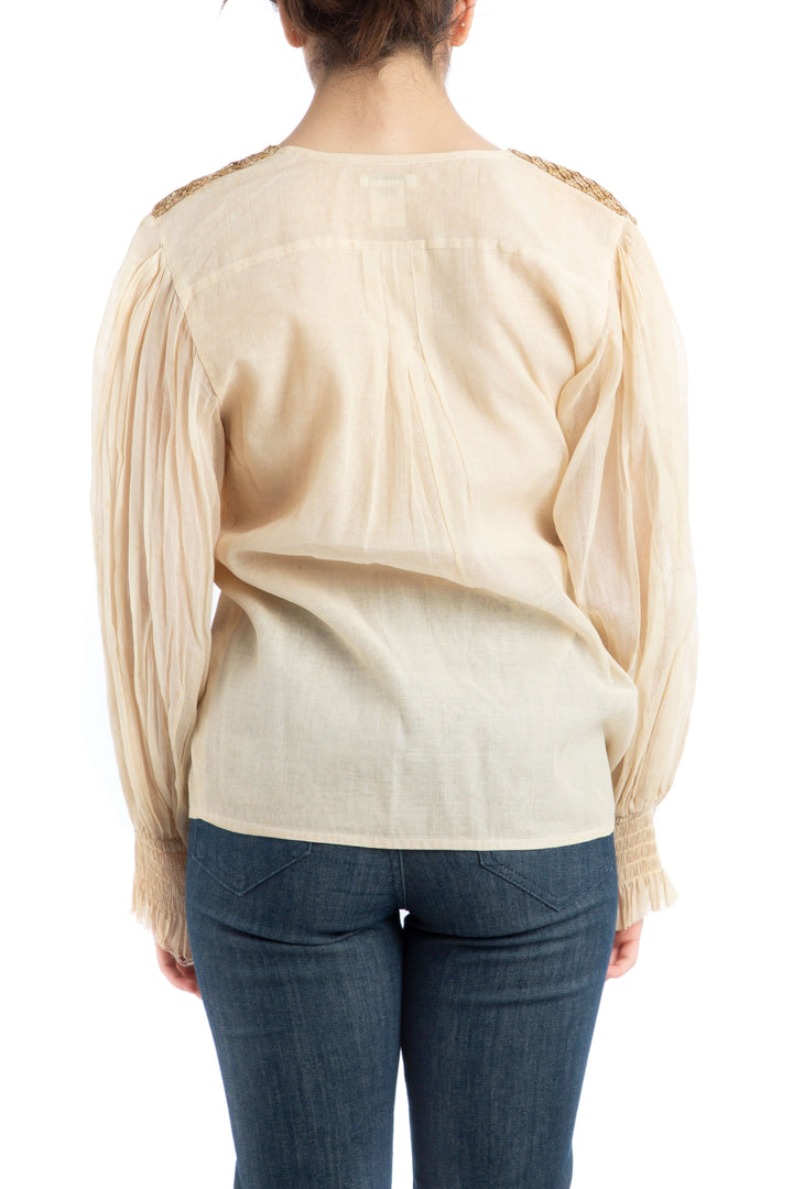 Blusa Oscar de la Renta, vista lateral – ClosetRehab
