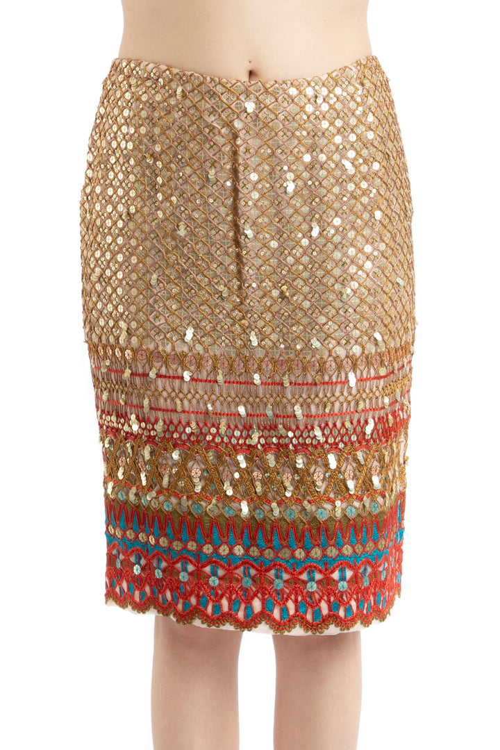 Falda Oscar de la Renta, vista frontal – ClosetRehab