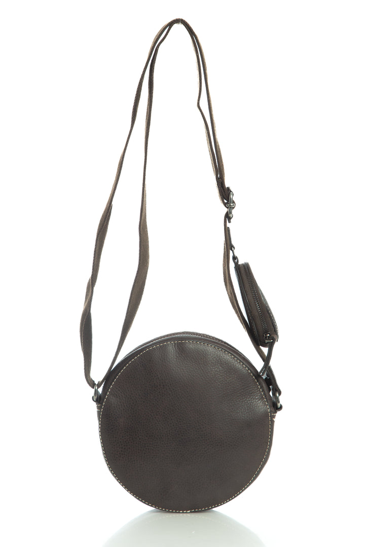 Bolsa Massimo Dutti café, vista frontal – ClosetRehab