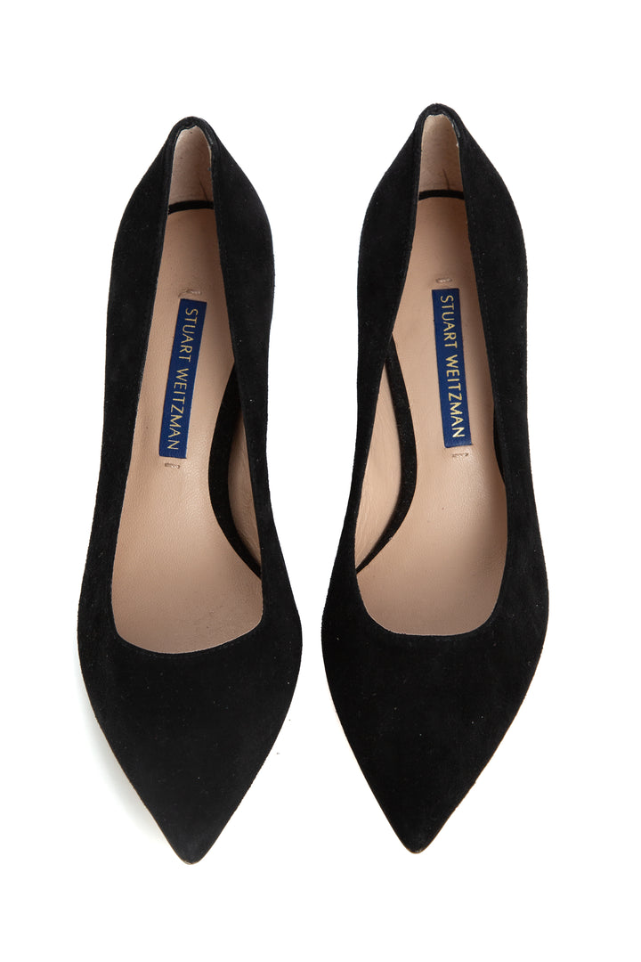 Pumps Stuart Weitzman negro talla 4 USA, plantilla con logo | ClosetRehab