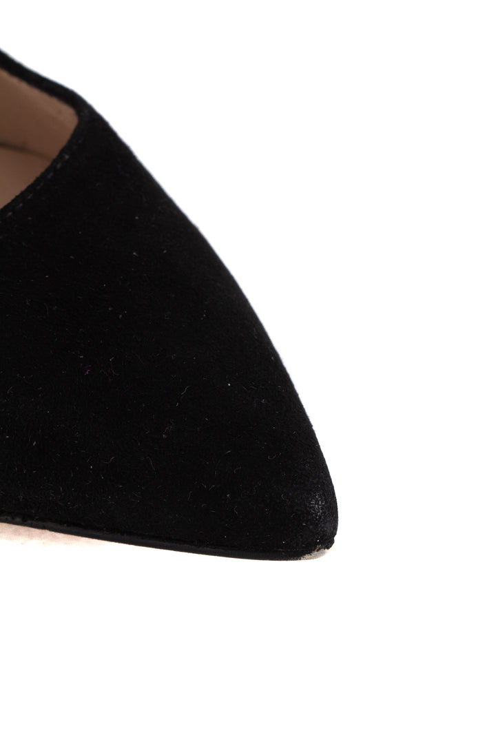 Pumps Stuart Weitzman negro talla 4 USA, detalle de tacón | ClosetRehab