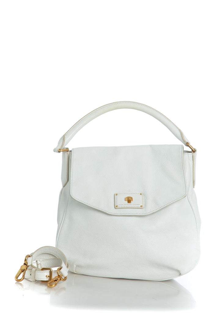 Bolsa Marc Jacobs blanco, vista frontal – ClosetRehab