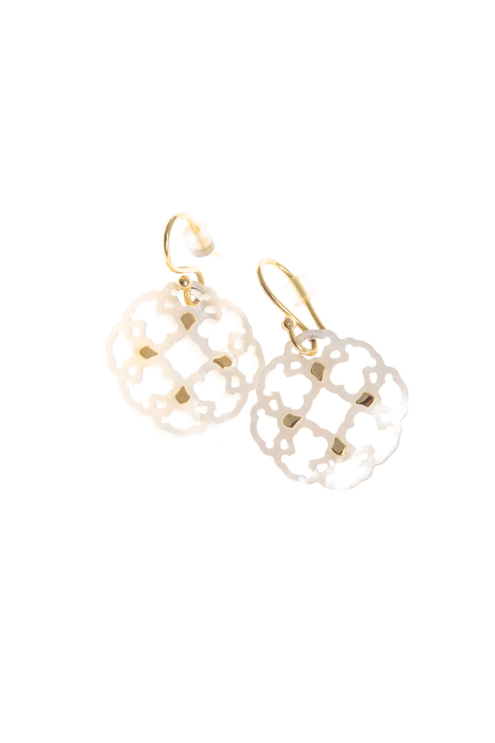 Aretes Tous blanco, vista posterior – ClosetRehab