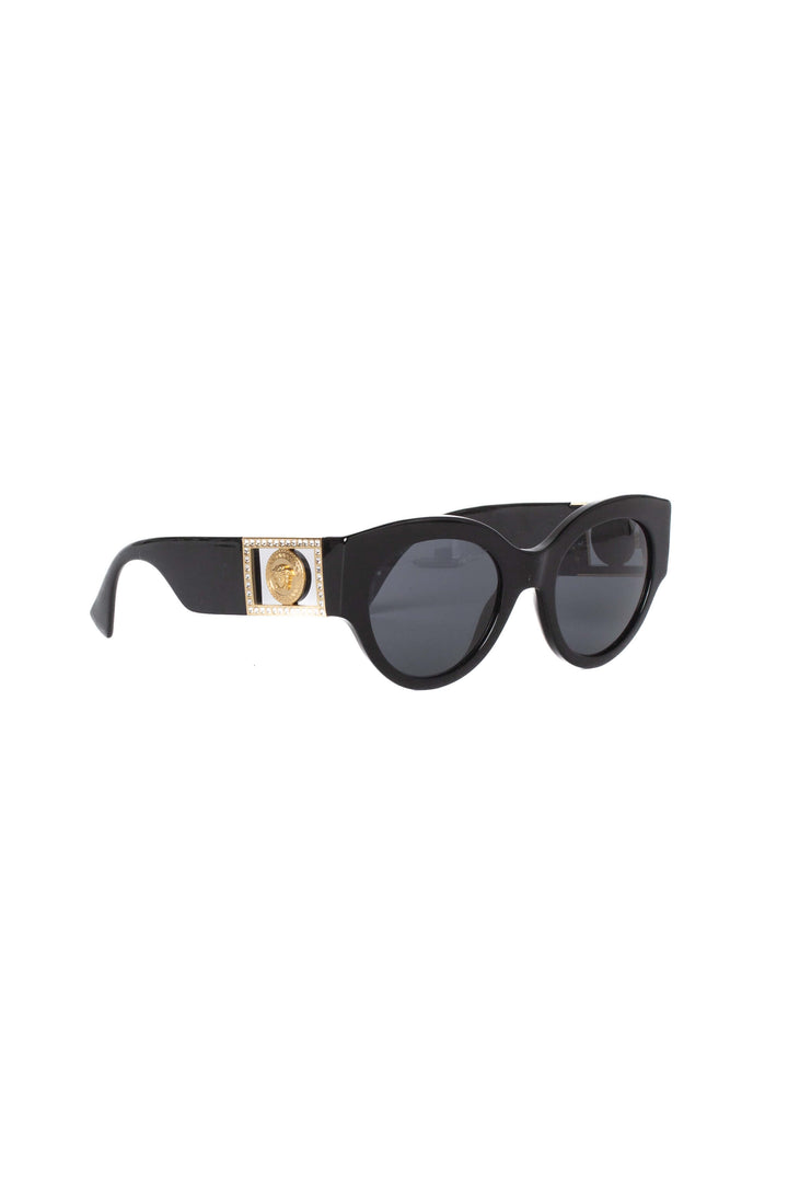 Lentes Versace negro, vista frontal – ClosetRehab