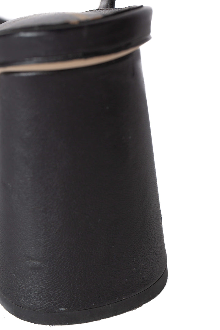 Sandalias Sam Edelman negro talla 7 USA, detalle de material | ClosetRehab