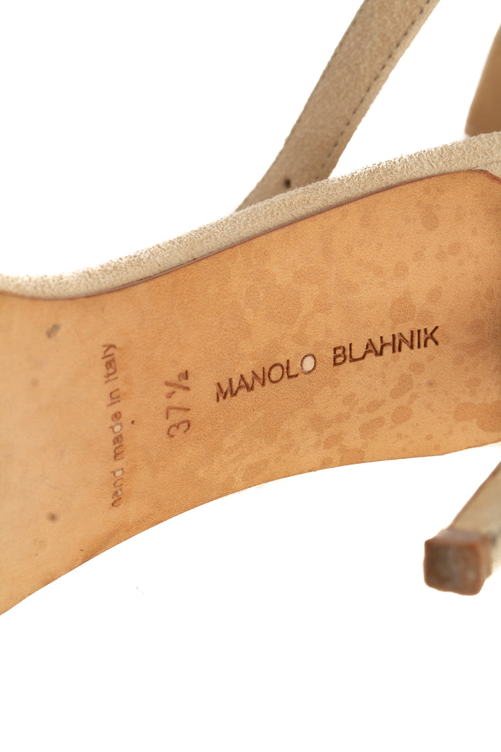 Zapato Manolo Blahnik beige, detalle 13 – ClosetRehab