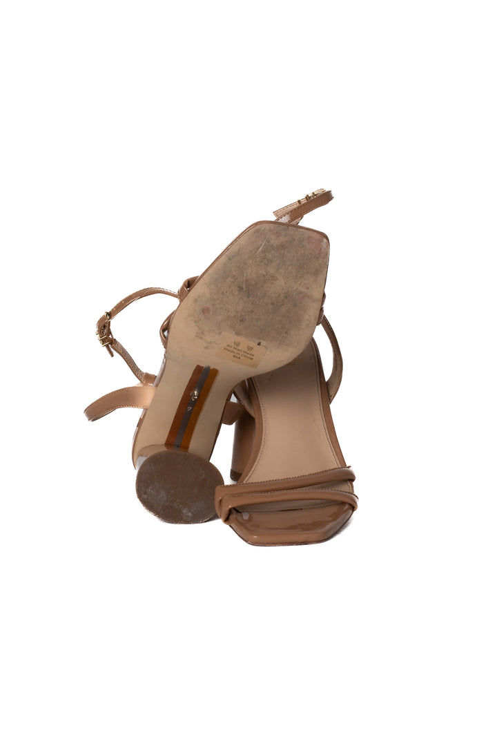 Sandalias Sam Edelman nude talla 7 USA, detalle de talón | ClosetRehab