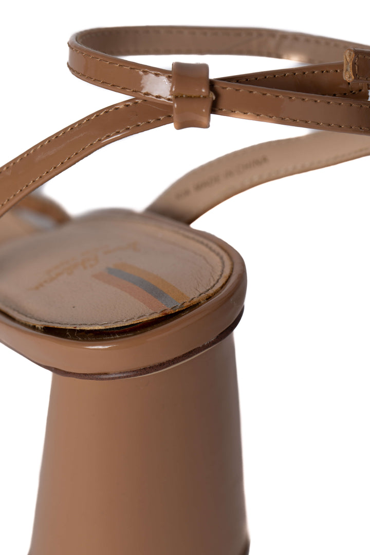 Sandalias Sam Edelman nude talla 7 USA, detalle de desgaste | ClosetRehab