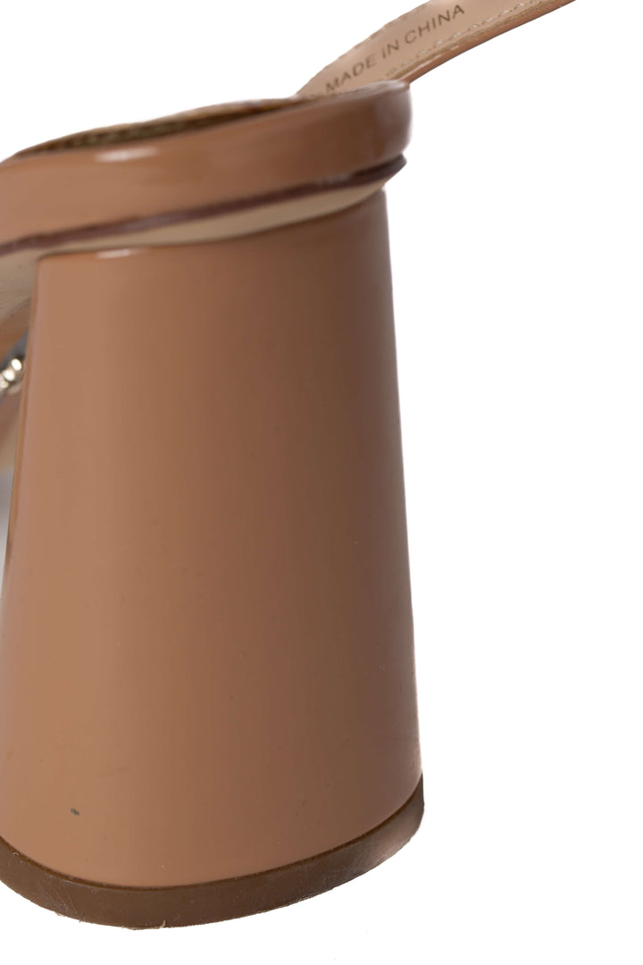 Sandalias Sam Edelman nude talla 7 USA, detalle de material nude | ClosetRehab
