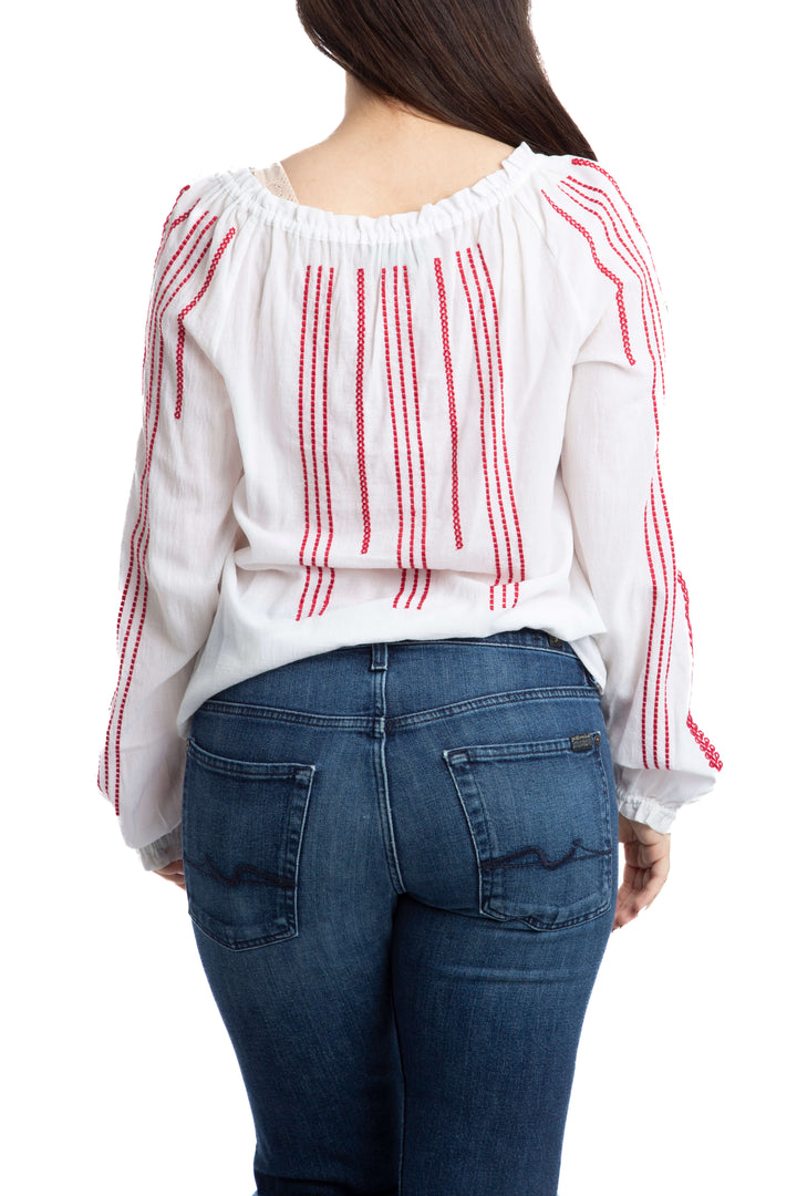 Blusa BCBGMAXAZRIA, vista lateral – ClosetRehab