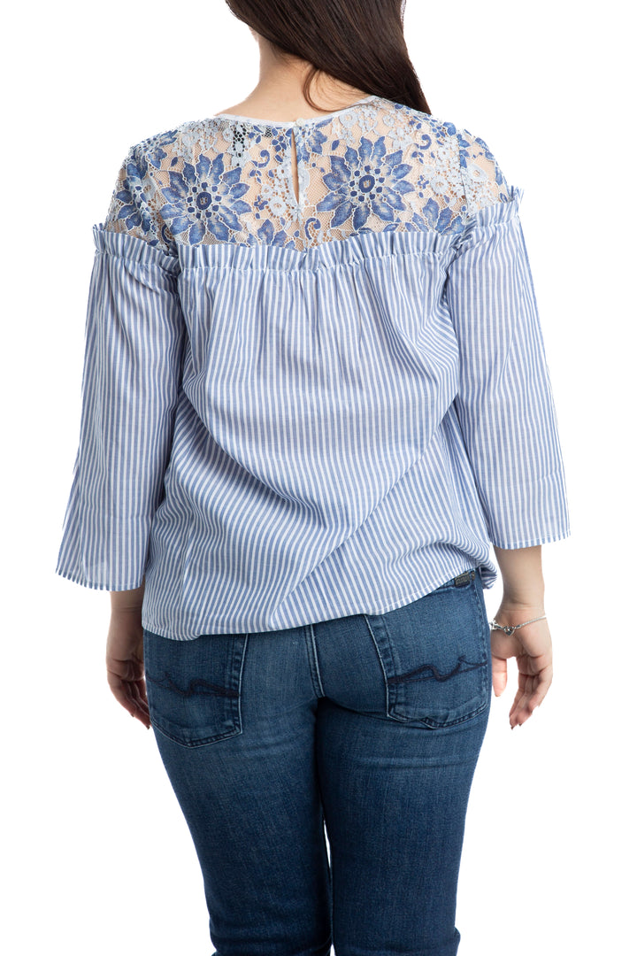 Blusa BCBGMAXAZRIA, vista lateral – ClosetRehab