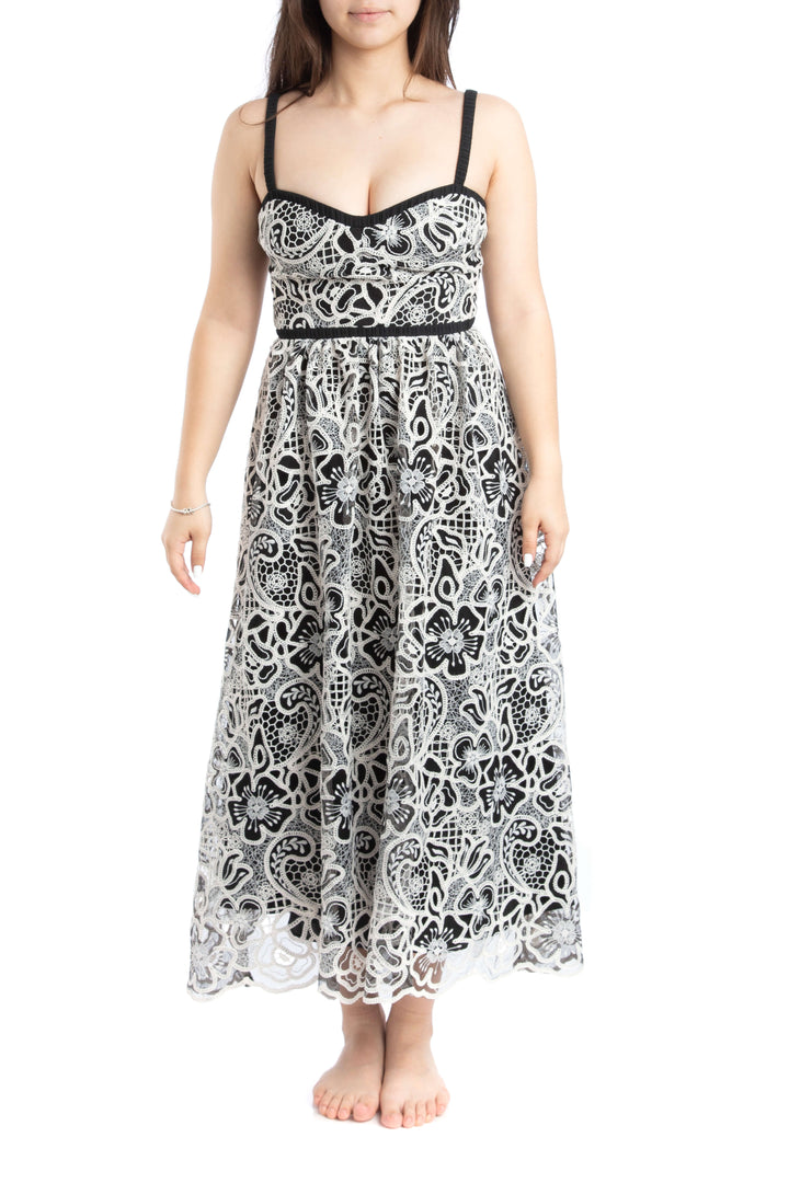 Vestido Monique Lhuillier, vista frontal – ClosetRehab