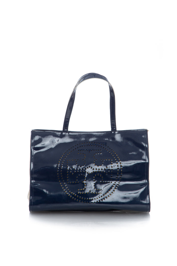 Bolsa Tory Burch azul, vista frontal – ClosetRehab