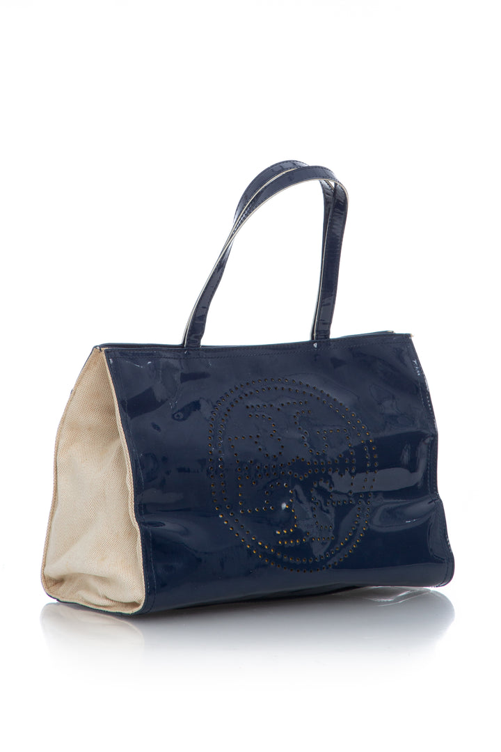 Bolsa Tory Burch azul, vista posterior – ClosetRehab