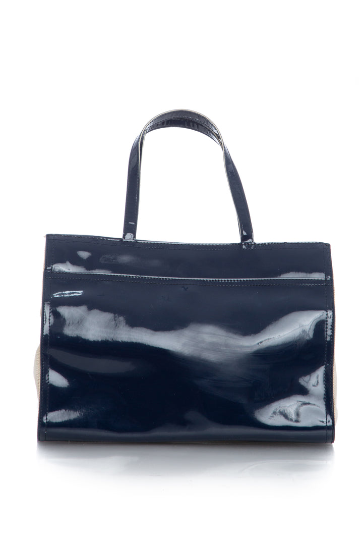 Bolsa Tory Burch azul, detalle – ClosetRehab