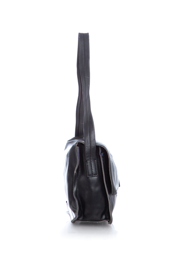 Bolsa francesco biasa negro, vista lateral – ClosetRehab