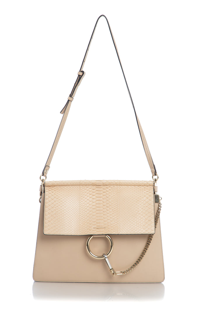 Bolsa Chloe beige, vista frontal – ClosetRehab