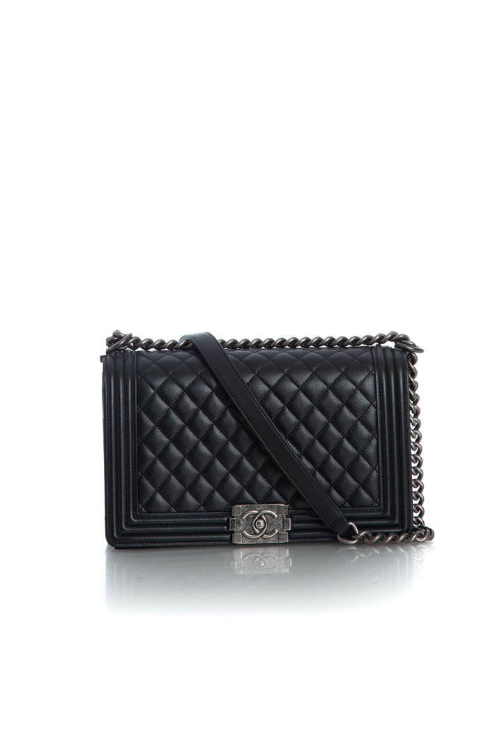 Bolsa Chanel negro, vista frontal – ClosetRehab