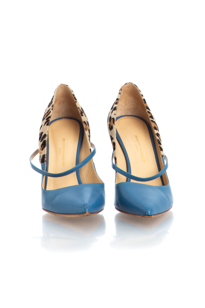 Zapato jennifer chamandi celeste, detalle 6 – ClosetRehab