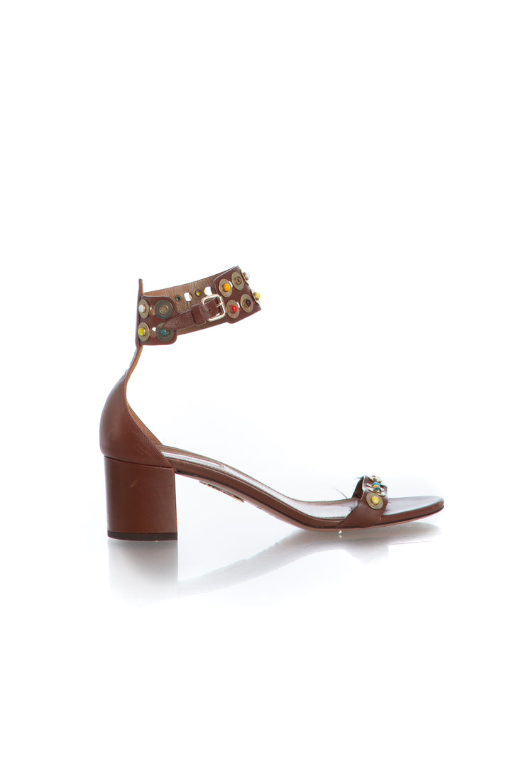 Zapato Aquazurra café, vista frontal – ClosetRehab