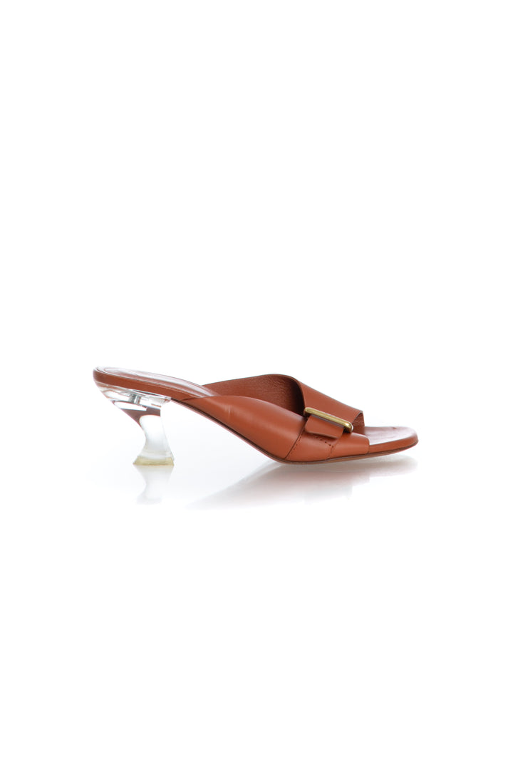 Sandalias Tod's café talla 8 USA, excelente estado, vista frontal | ClosetRehab