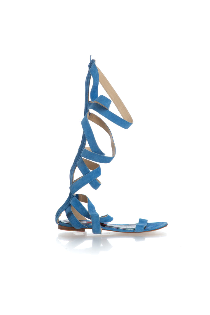 Zapato Carolina Herrera azul, vista frontal – ClosetRehab