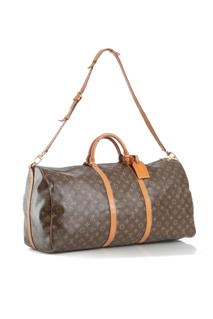 Maleta Louis Vuitton café, vista lateral – ClosetRehab