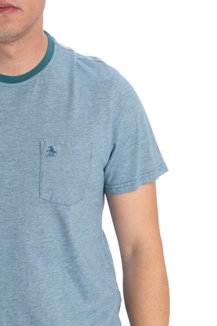 Camiseta Penguin azul, detalle – ClosetRehab