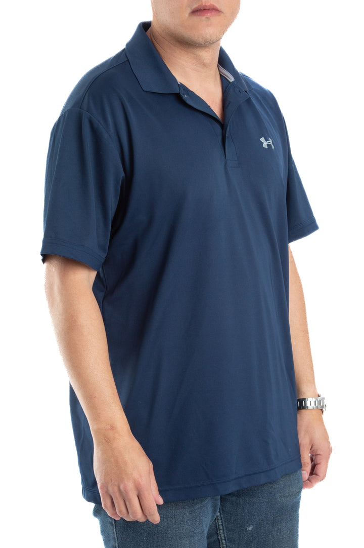 Polo Under Armour azul, vista posterior – ClosetRehab