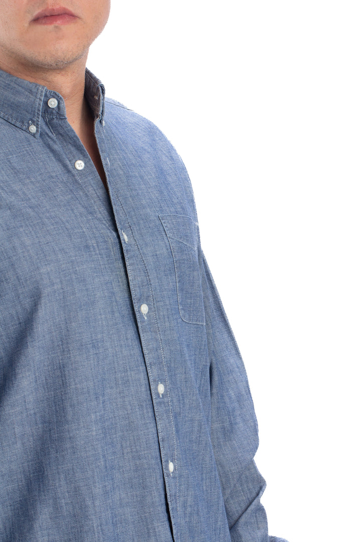 Camisa J. Crew azul, detalle 5 – ClosetRehab