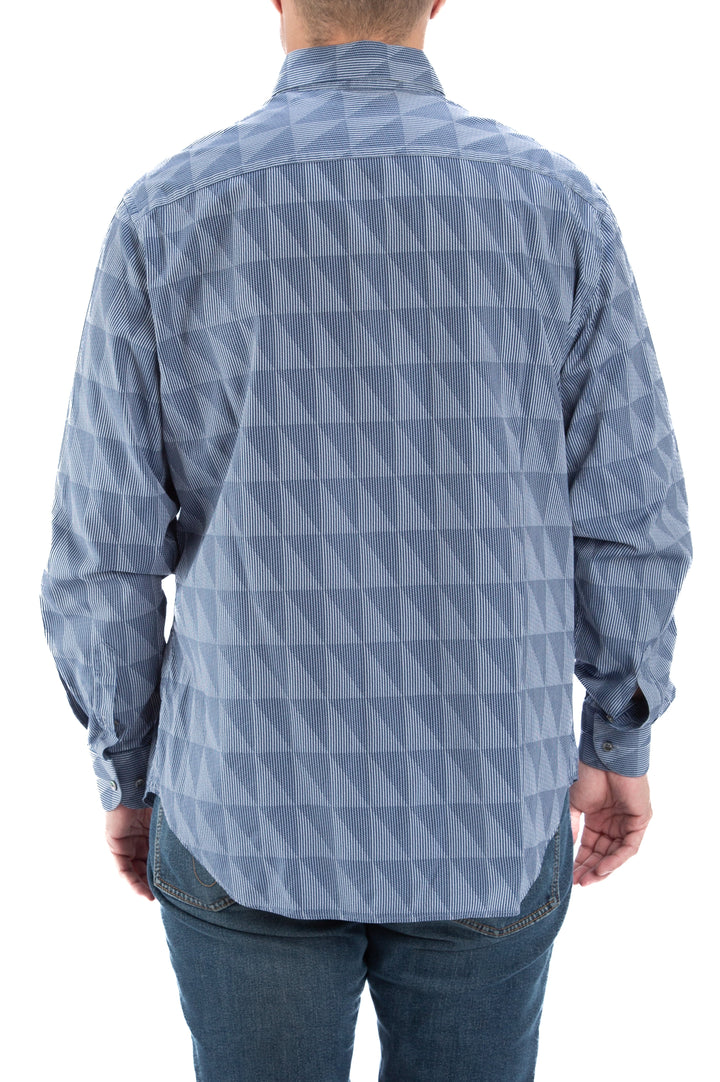Camisa Giorgio Armani estampado, vista lateral – ClosetRehab