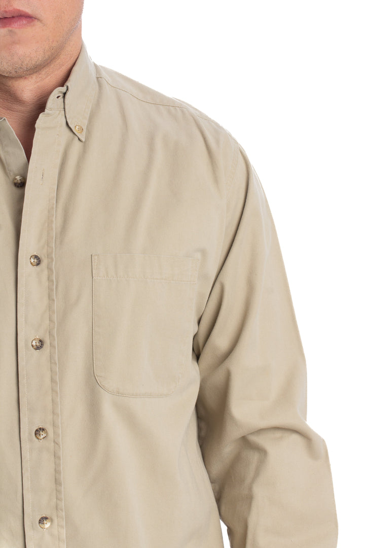 Camisa Town Craft beige, detalle – ClosetRehab