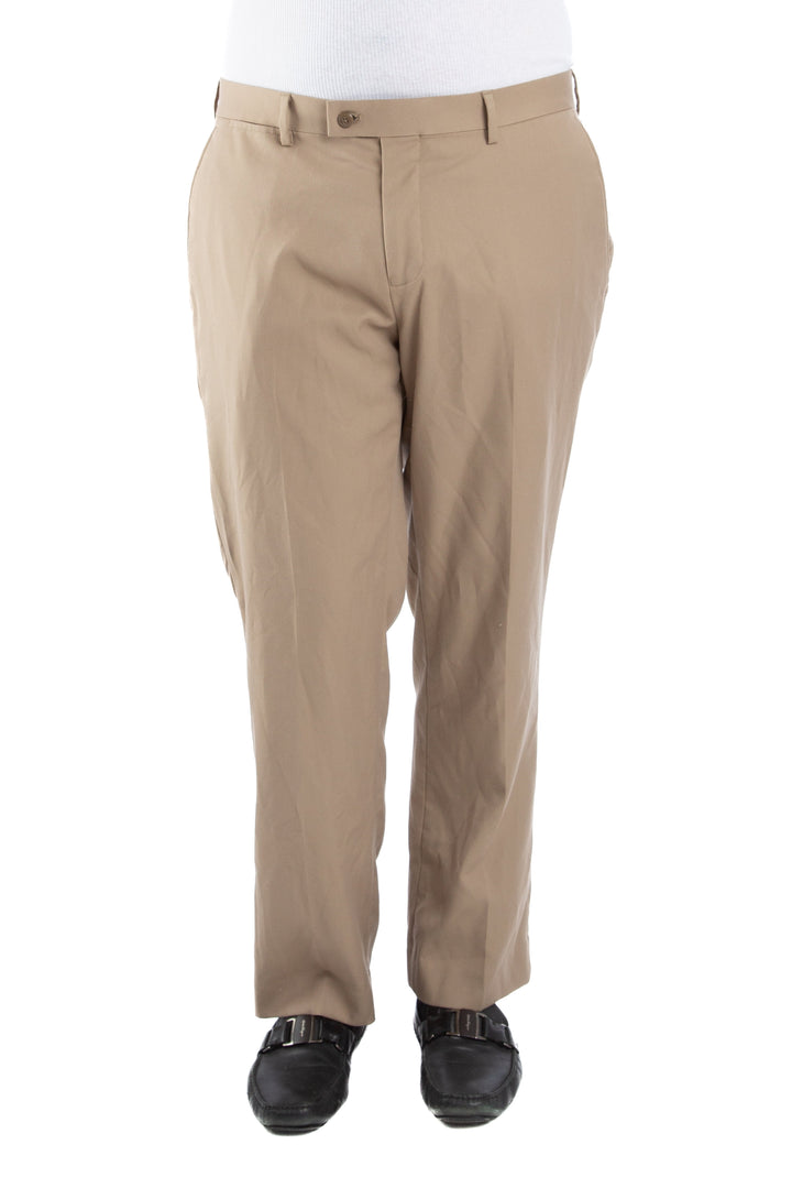 Pantalón Louis Raphael café, vista frontal – ClosetRehab
