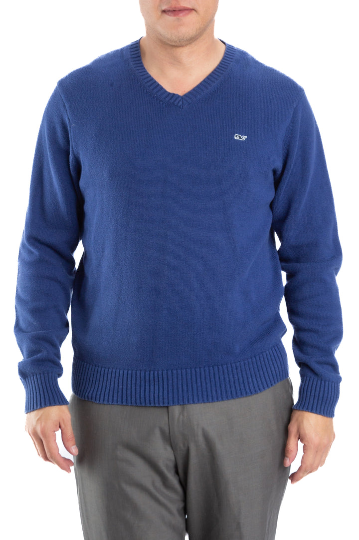 Suéter Vineyard Vines azul, vista frontal – ClosetRehab