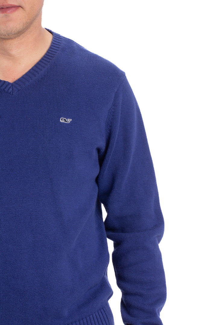 Suéter Vineyard Vines azul, detalle – ClosetRehab