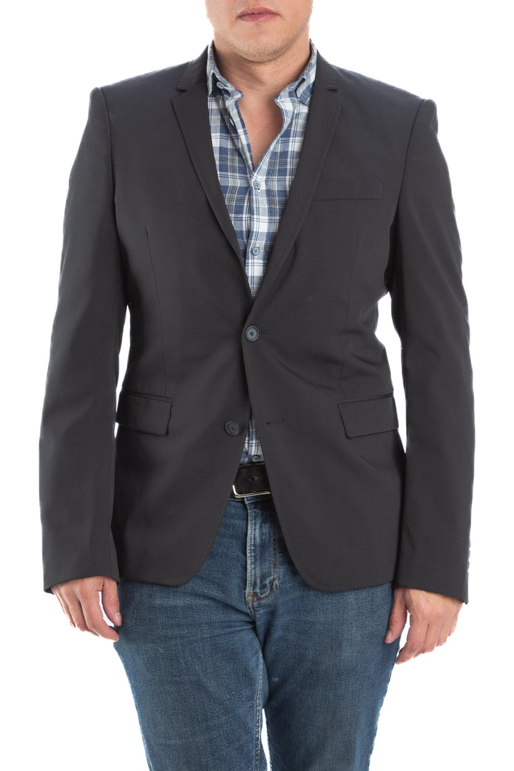 Saco Zara negro, vista frontal – ClosetRehab