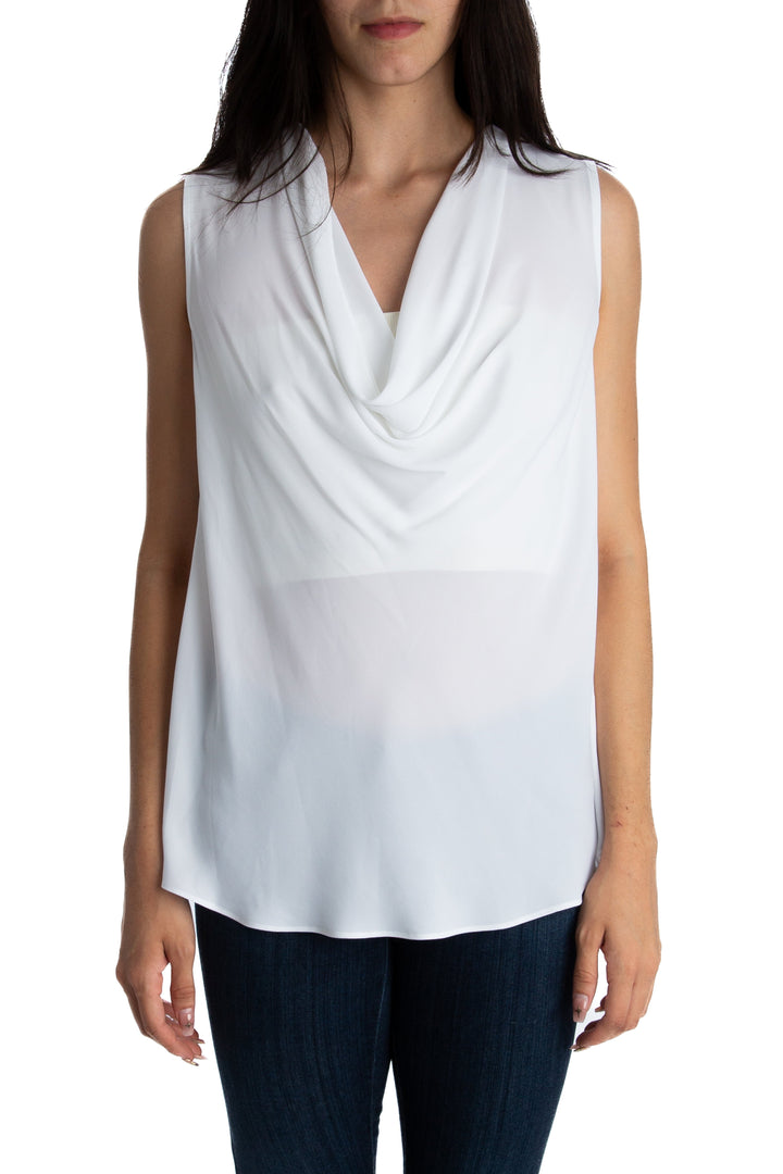 Blusa BCBG Maxazria blanco, vista frontal – ClosetRehab