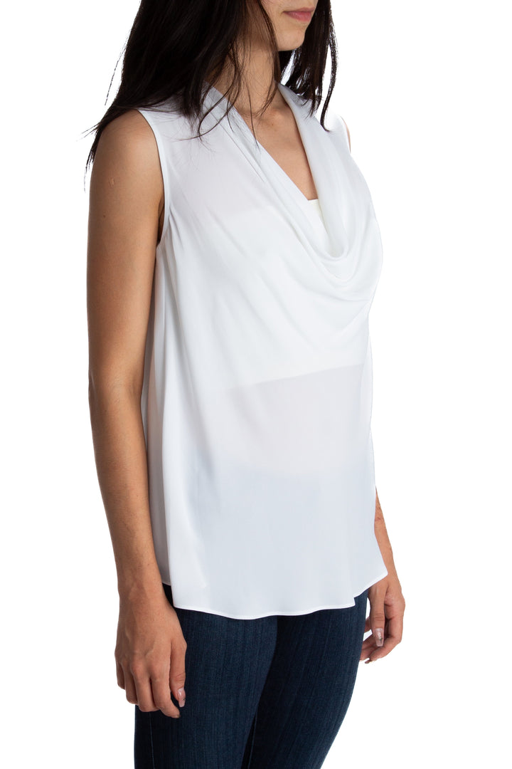 Blusa BCBG Maxazria blanco, vista posterior – ClosetRehab