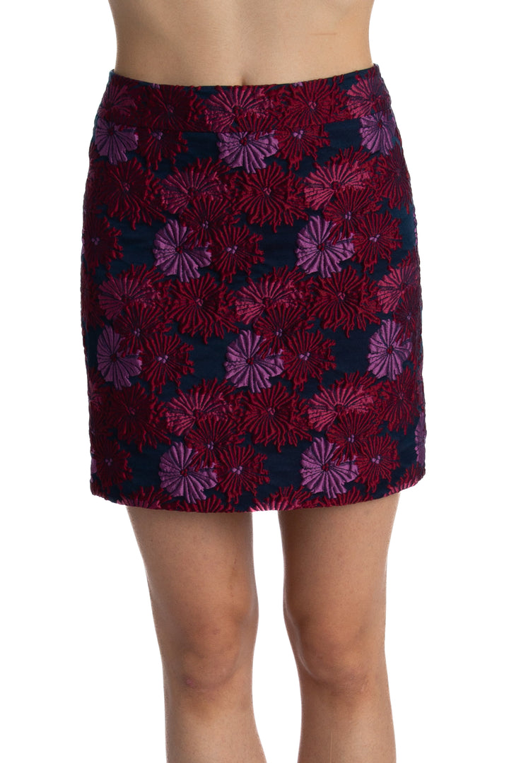 Falda Nicolle Miller azul, vista frontal – ClosetRehab