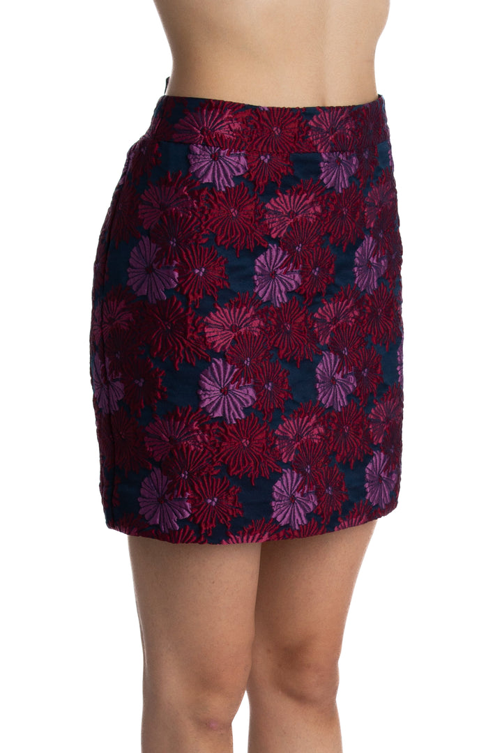 Falda Nicolle Miller azul, vista posterior – ClosetRehab