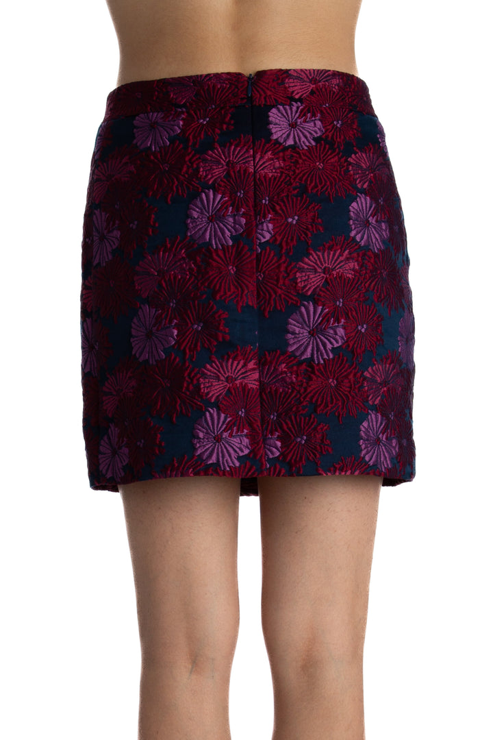 Falda Nicolle Miller azul, vista lateral – ClosetRehab