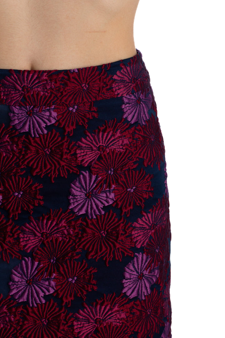 Falda Nicolle Miller azul, detalle – ClosetRehab