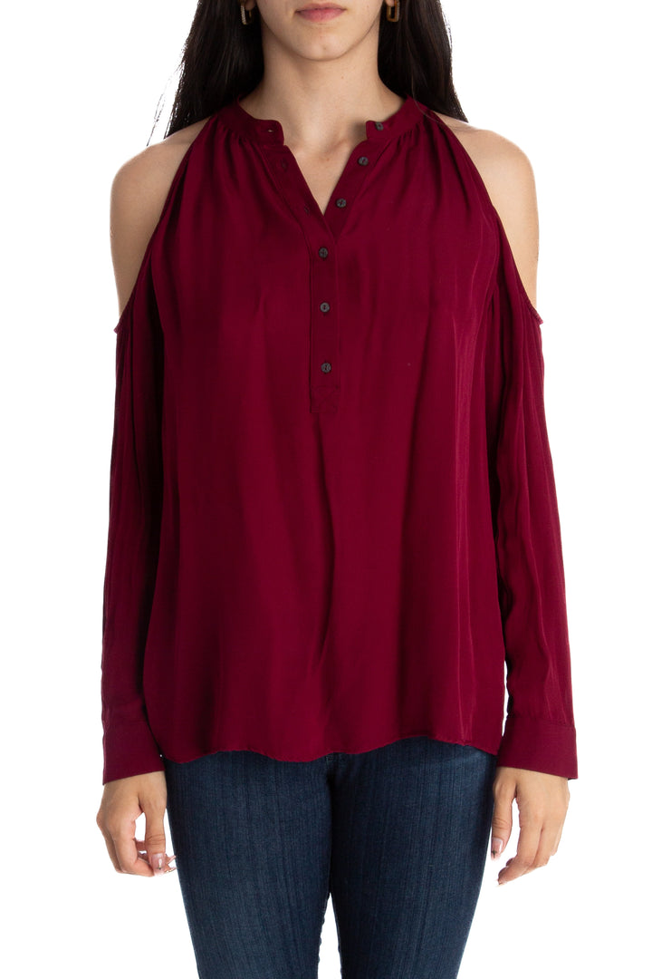 Blusa Nicolle Miller marrón, vista frontal – ClosetRehab